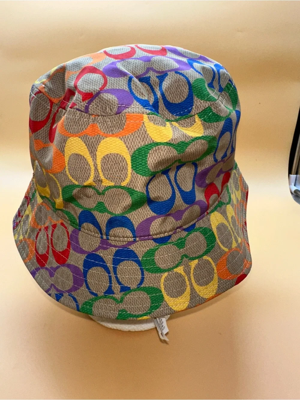 Coach Pride 2022 Multicolor Signature Print Bucket Hat